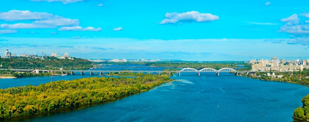 Киев, Днепр, мост