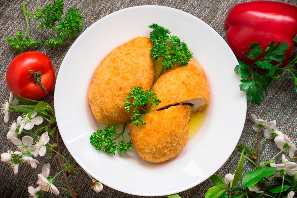 Котлета по-киевски, мясо, еда