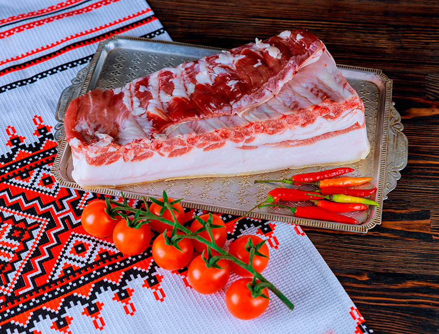 сало, рушнык, украинское сало, рецепт