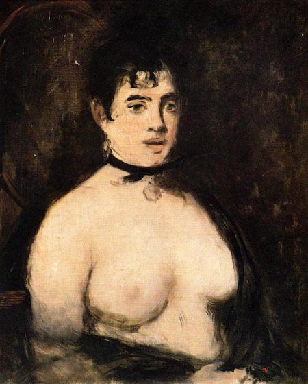 Брюнетка с обнаженной грудью 1872, Эдуард Мане