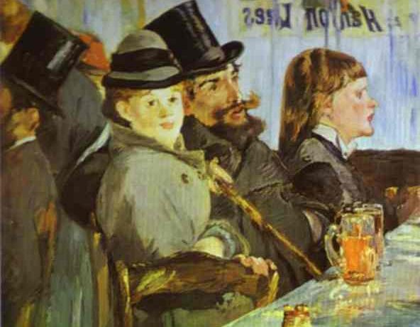 В кафе 1878г Oskar Reinhart Foundation, Winterthur, Switzerland, Эдуард Мане