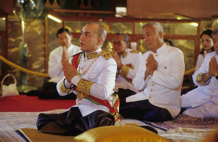 Нородом Сиамони, король Камбоджи, День коронации в Камбодже