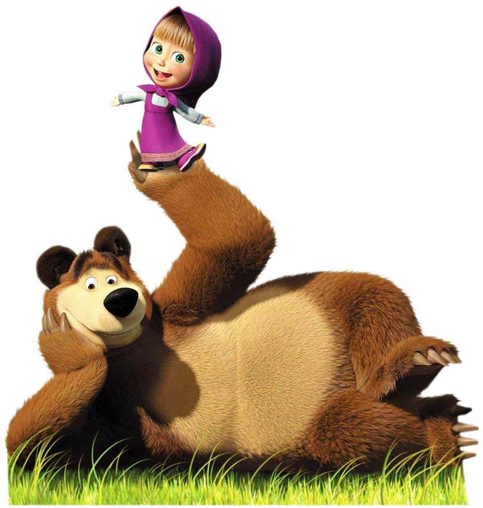 маша и медведь, кадр из мультфильма