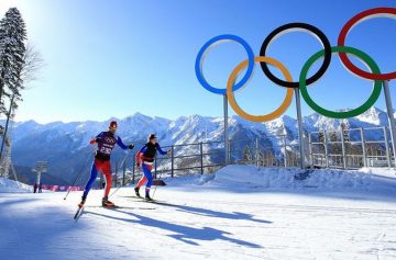 Зимняя Олимпиада, Пхенчхан, олимпийские кольца, лыжники