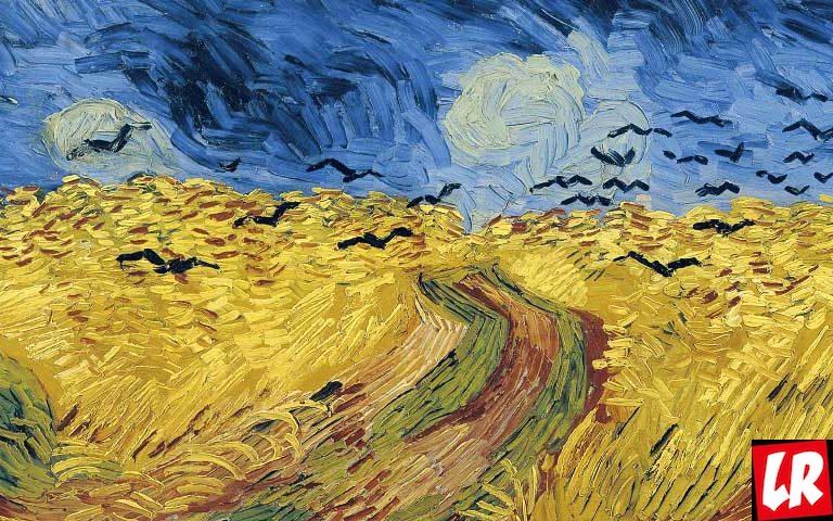Ван Гог, картина, живопись, украинский флаг