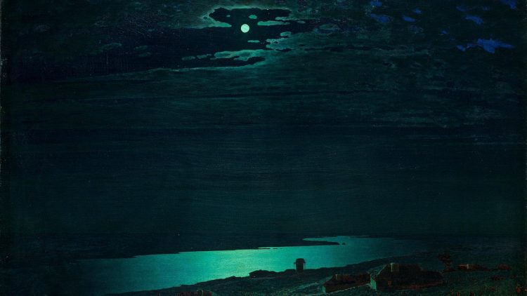Куинджи, картины, Лунная ночь на Днепре