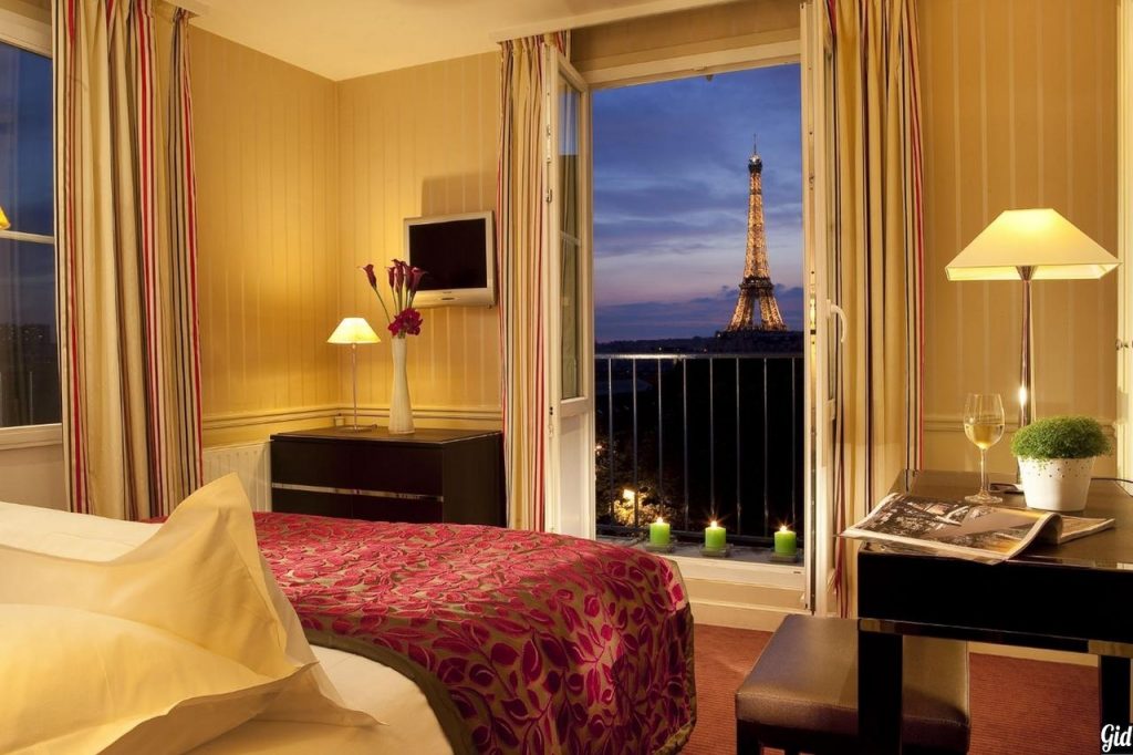 Duquesne Eiffelотели Парижа, отели с видом на Эйфелеву башню, Париж, Франция, вид из окна, Дом инвалидов