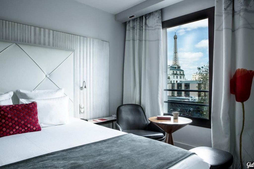 Le Parisis, отели Парижа, отели с видом на Эйфелеву башню, Париж, Франция, вид из окна, бронировать отель в париже