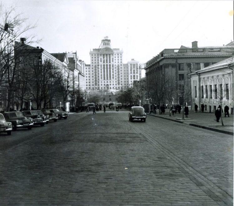 Киев, Крещатик, улица Ленина, Богдана Хмельницкого, 1950