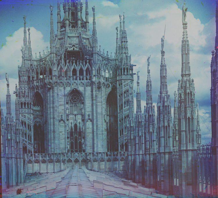 Милан, Дуомо, собор, историческое фото, Сергей Горский